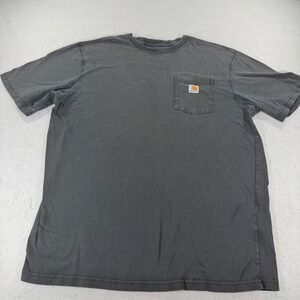 Carhartt K87‎ Pocket T Shirt Large Tall Black Original Fit Workwear Tee